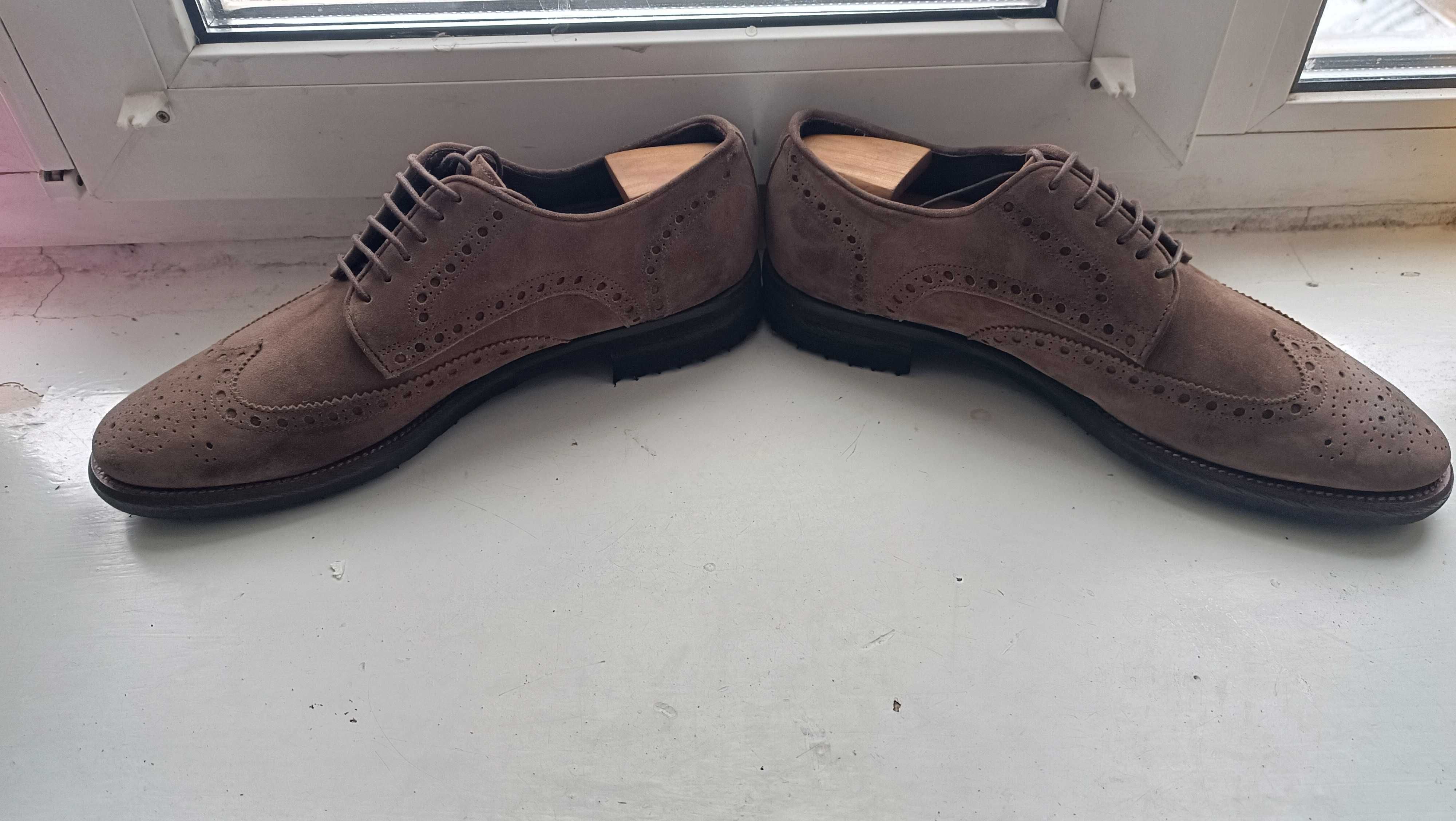 Новые премиум туфли броги JEROLD WILTON.Made In italy. Р 43.28 см