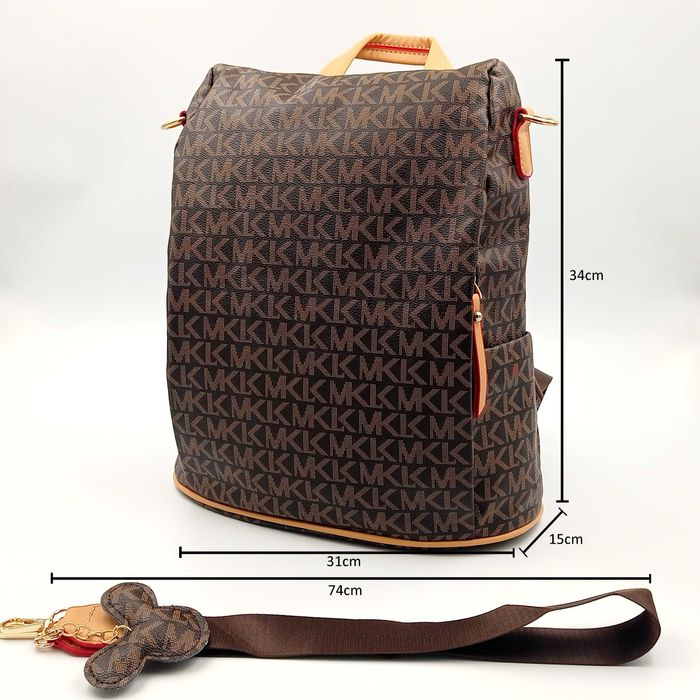 Plecak damski skórzany MKL ciemny