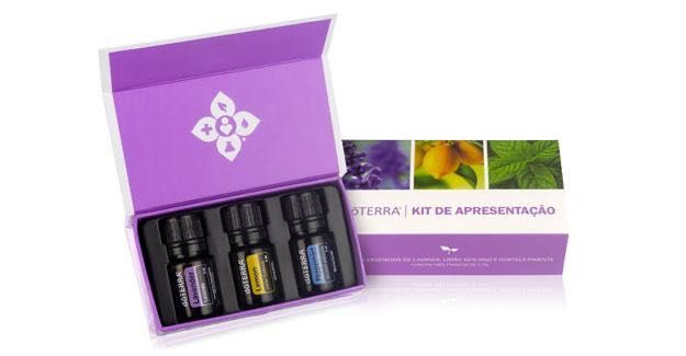 Kit de Introdução doTERRA Lavanda, Lemon e Peppermint (5 ml)