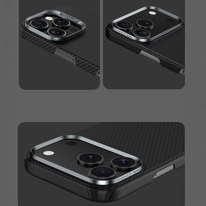 Etui Armor Air Kevlar Metal Frame 600D (0067) do Iphone 17 czarny