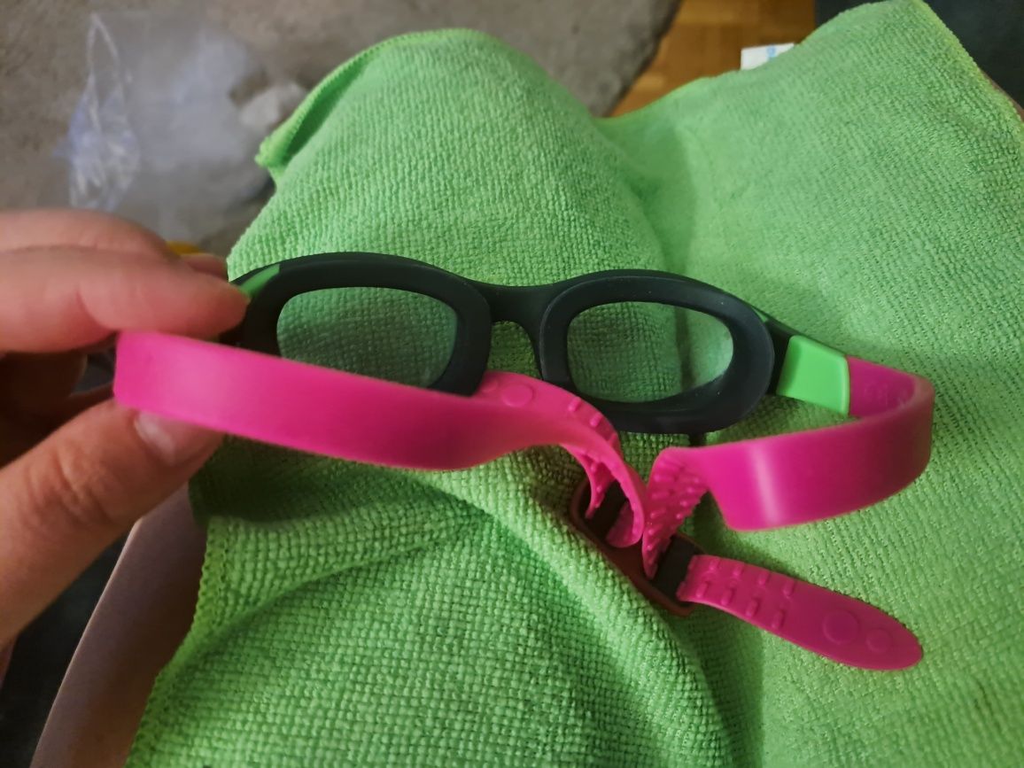 Okularki okulary do pływania basen nabaiji decathlon dla dziewczynki