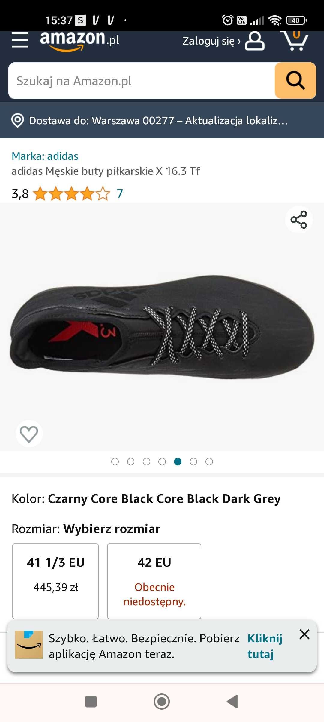 Adidas  turfy X 16.3 buty halowe 43-44 piłka nożna