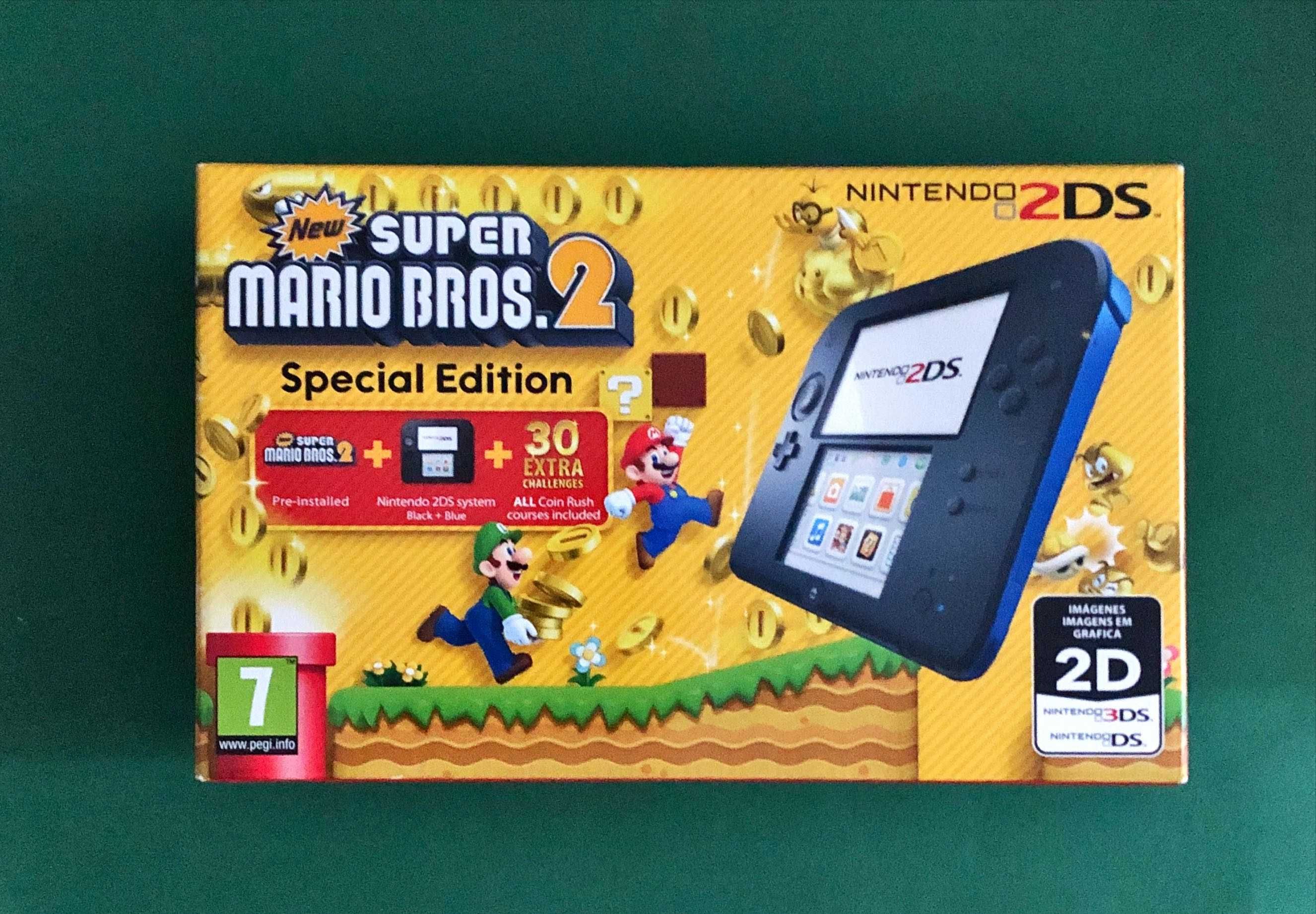 CONSOLA Nintendo 2DS 3DS Edição New Super Mario Bros. 2