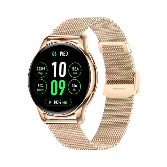 smartwatch damski veltori vt300-1 złota bransoleta