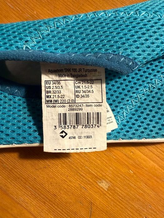 Buty do pływania rozmiar EU 34-35