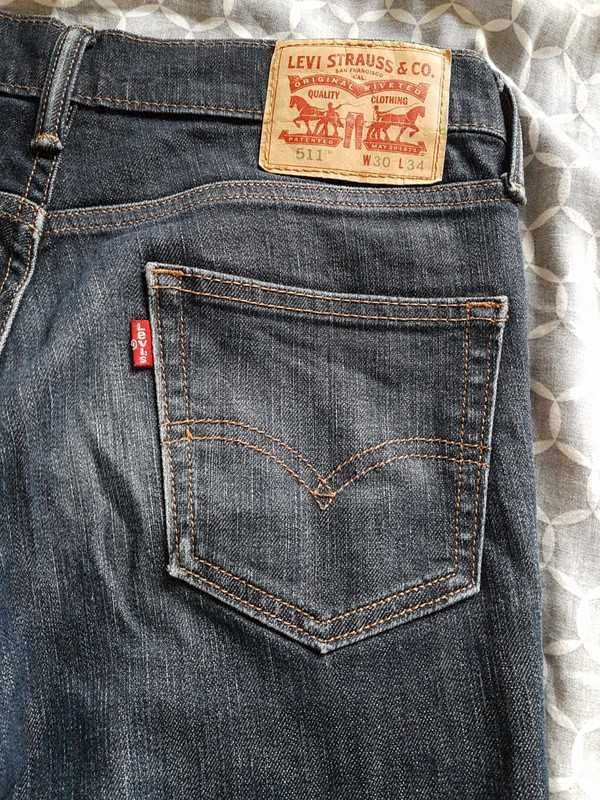 Levis jeansy męskie granatowe