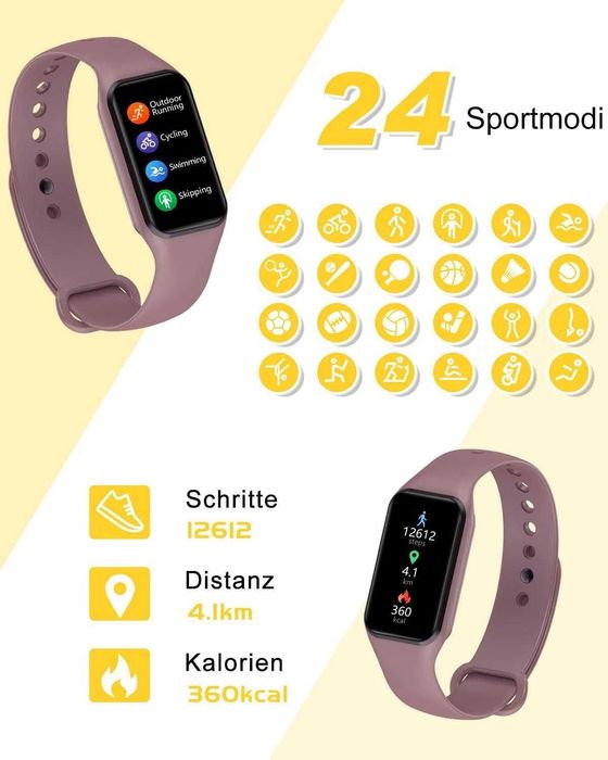 Smartwatch IOWODO różowy