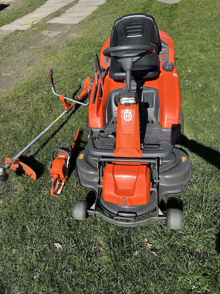 Kosiarka Husqvarna Rider R214 TC dwa cylindry.  Piła 545 Kosa 535 RXT