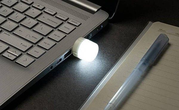 Світлодіодний міні нічник USB 1W фонарік ночник Білий