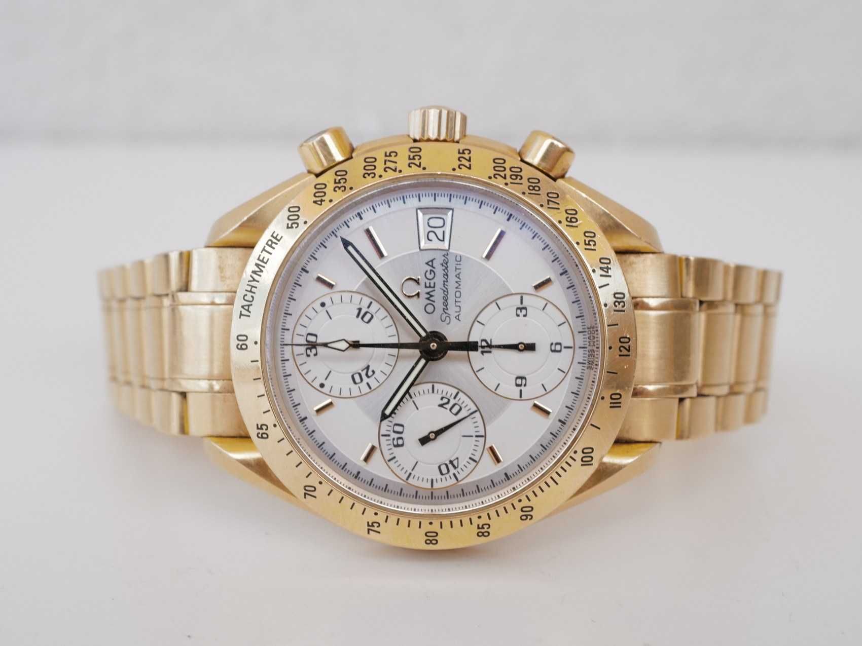 Omega Speedmaster Date 18K Yellow Gold Automatic Chronograph