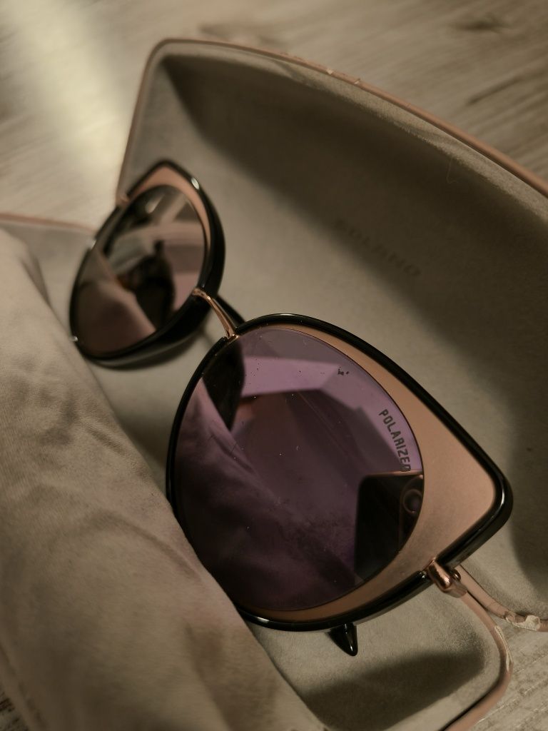 Okulary solano polarized różowe