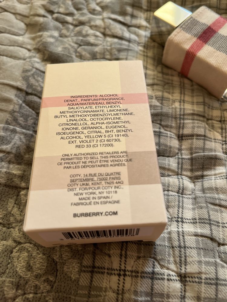pusty flakon po perfumach burberry london 30 ml