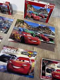 Puzzle mix z bajki  auta cars 40, 100, 160, 260 elementow