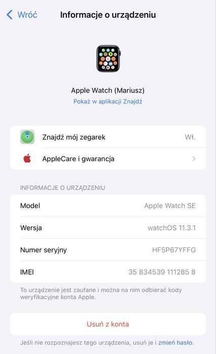 Applle Warch se2 na gwarancji cellular bateria 100%