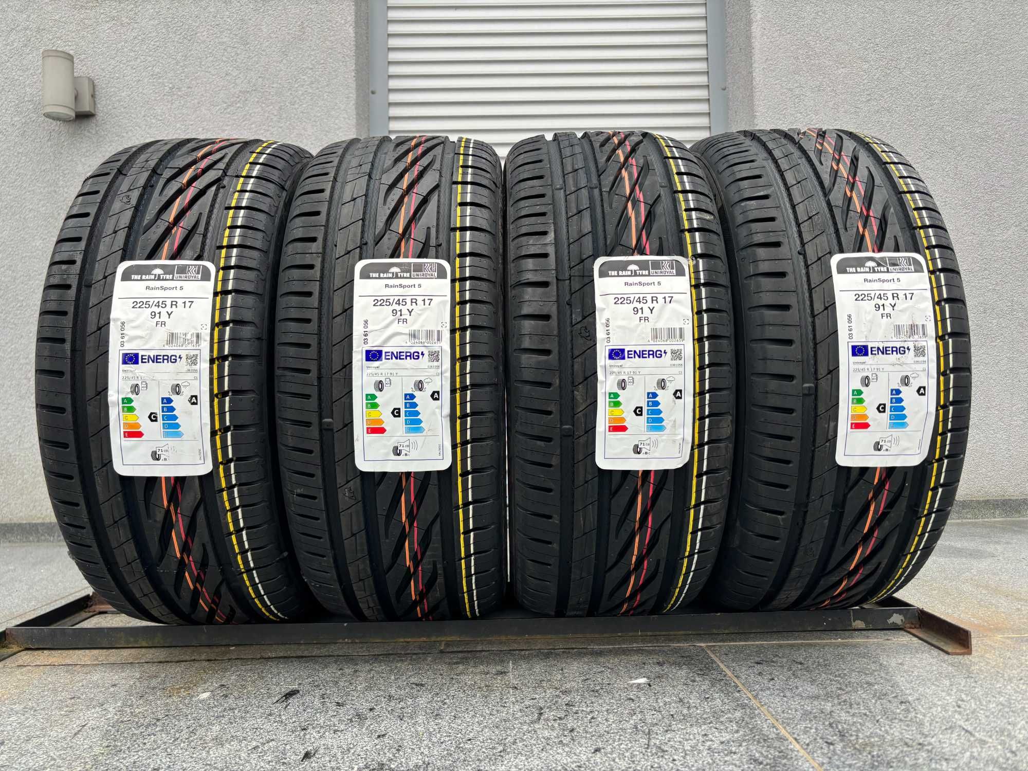 4szt letnie 225/45R17 Uniroyal RainSport5 prod. 2024 rok! 91Y C,A,71db