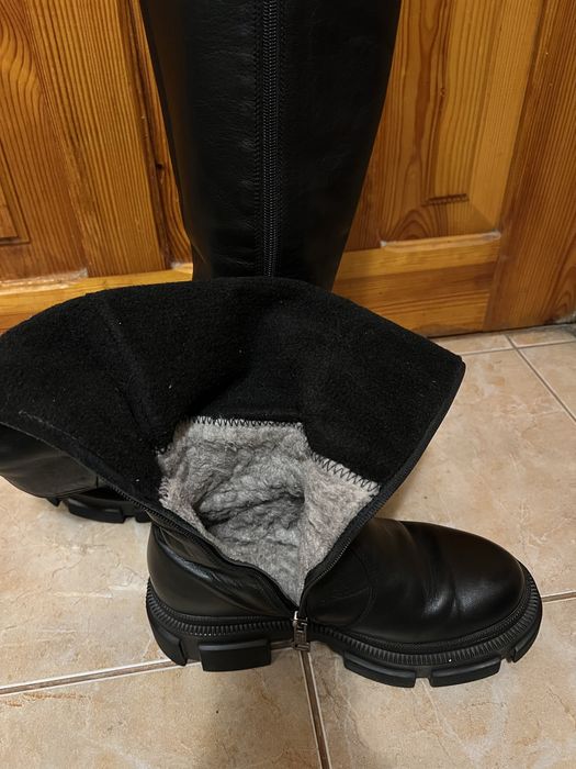 Чоботи, черевики шкіряні р.37 зимові