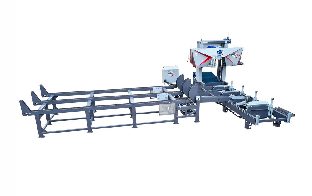 Trak taśmowy wysokowydajny koła 800mm piła60mm średnica 140cm TRAK-MET