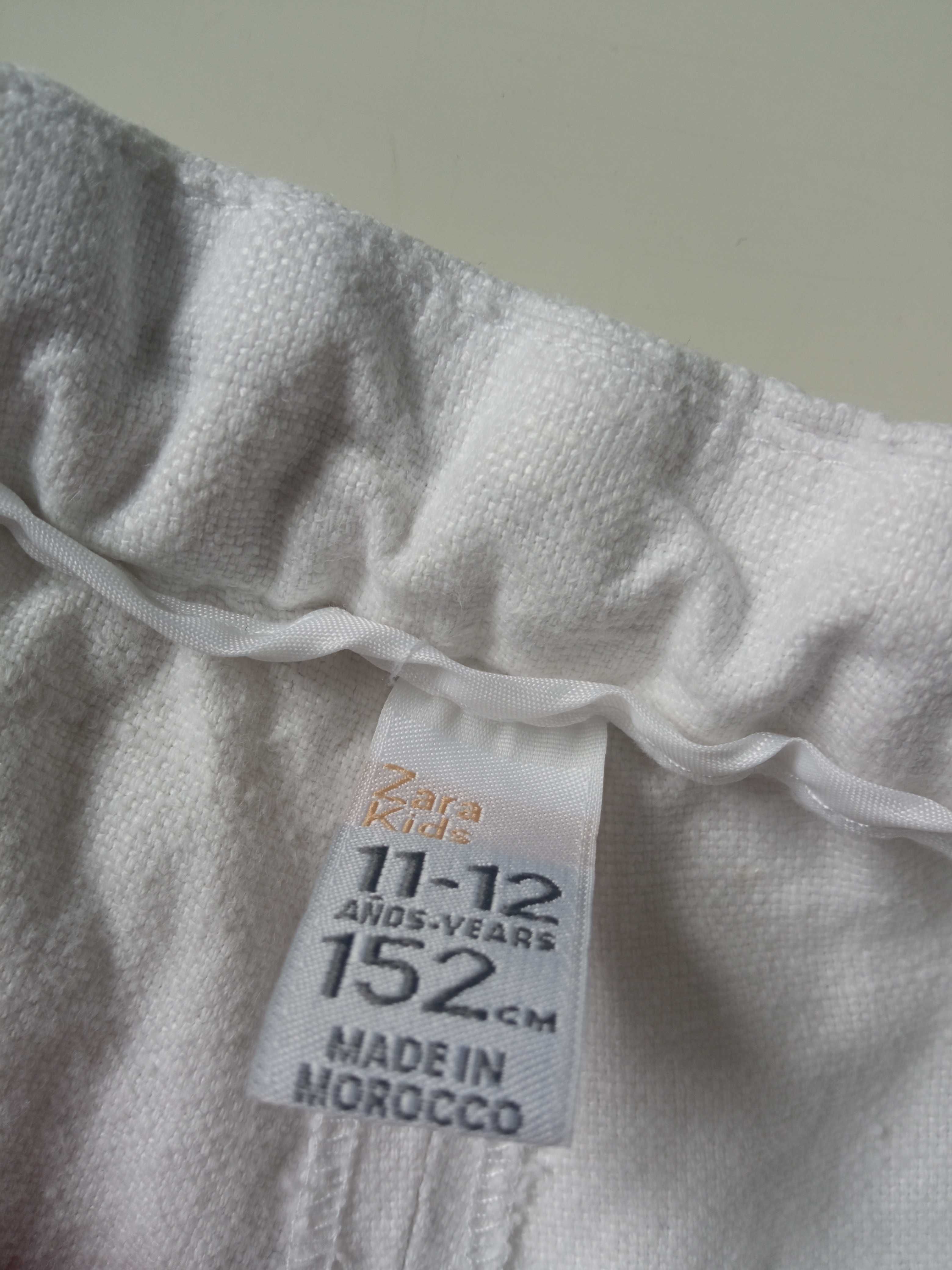 Zara Kids krótkie spodnie dziecięce bawełna r 152