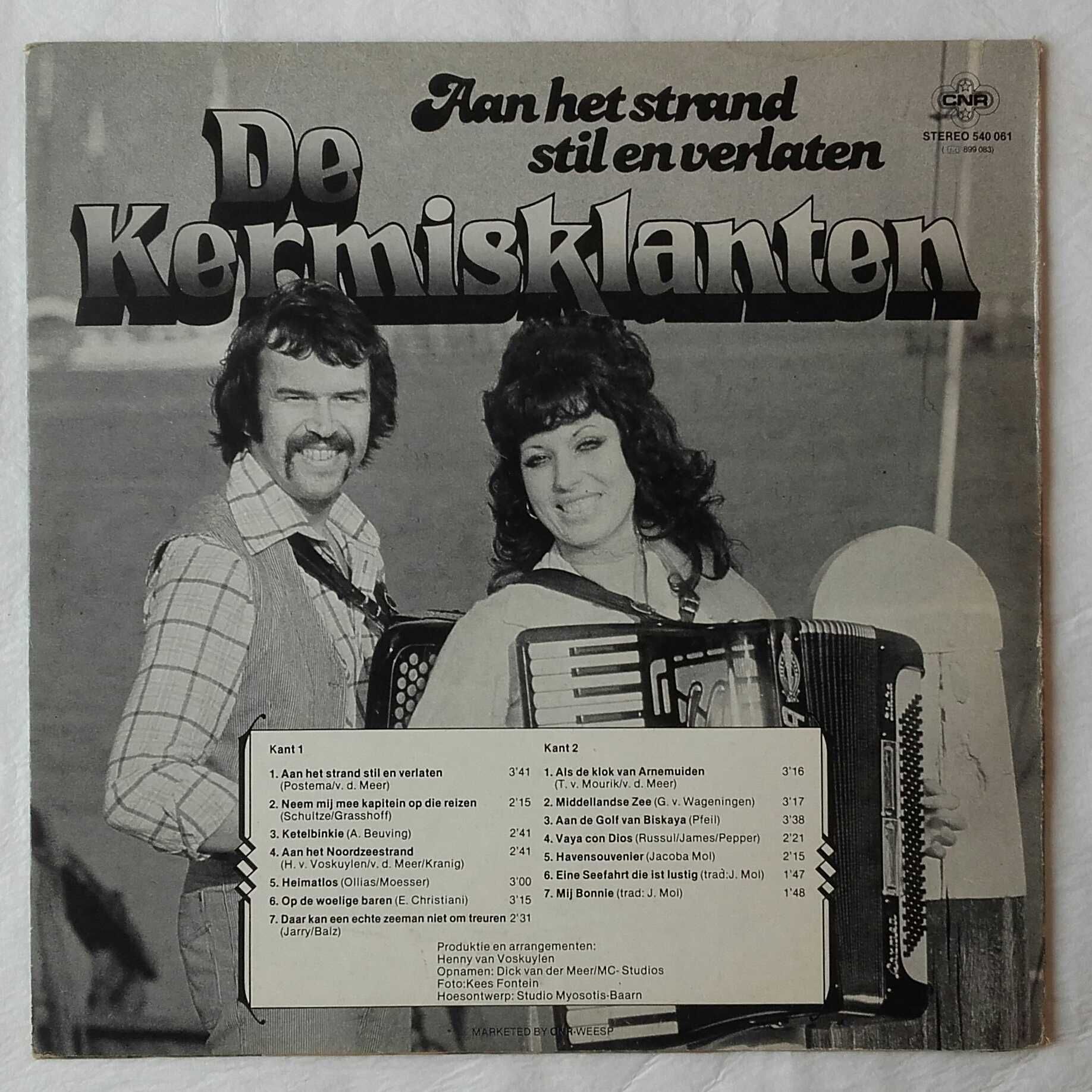 Muzyka akordeonowa,  Duet - De Kermisklanten, winyl 1977 r.