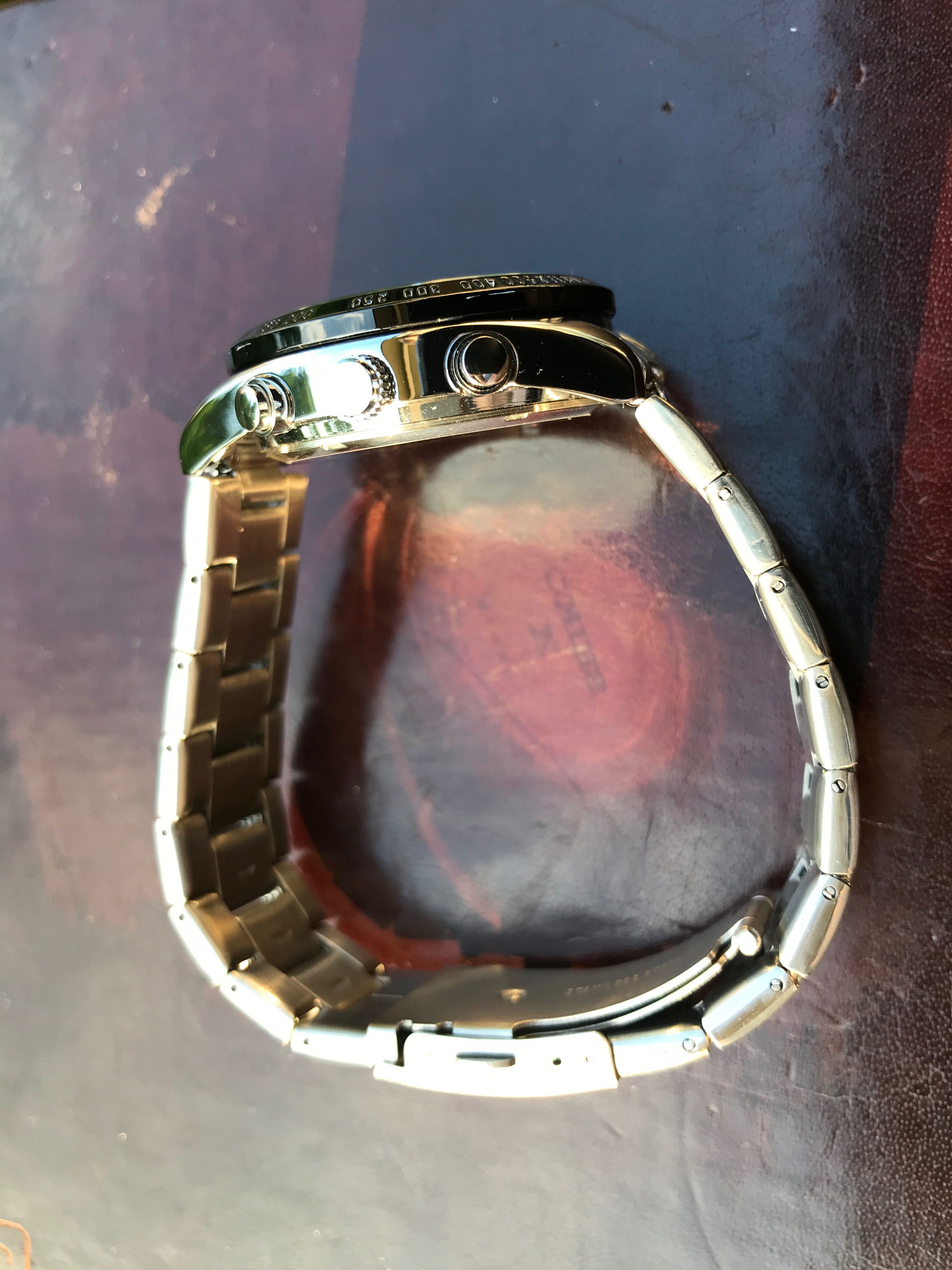 Zegarek Seiko Mod SSC813 Panda, Solar Speedtimer Chronograph