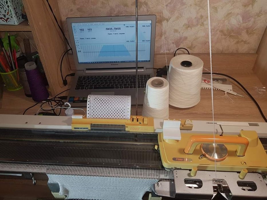 Электронное лекальное устройство.  Кабель для интерактивного вязания