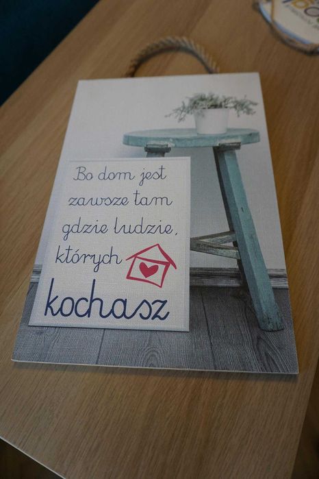 Tabliczka Dom zawsze tam gdzie ludzie których kochasz dekoracja motto