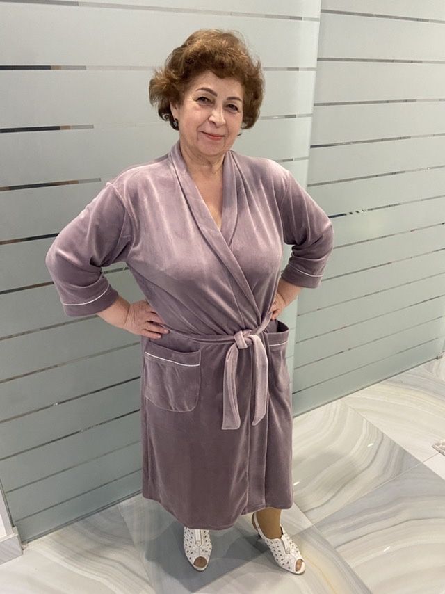 Женский халат с качественного велюра