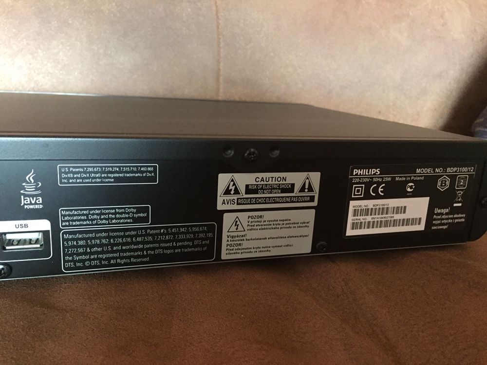 Philips Blu-Ray disc player BDP3100
