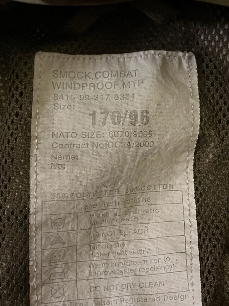 Kurtka smock combat mtp multicam windproof 170/96