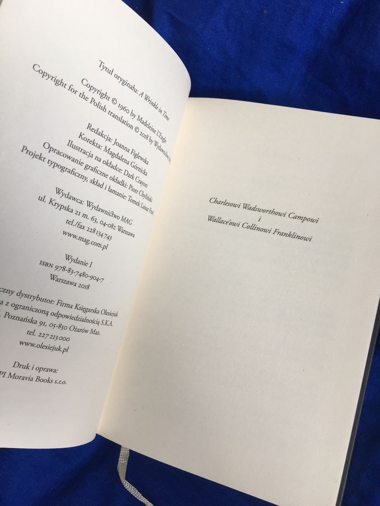 Książka Madeleine L’engle „Pułapka czasu”