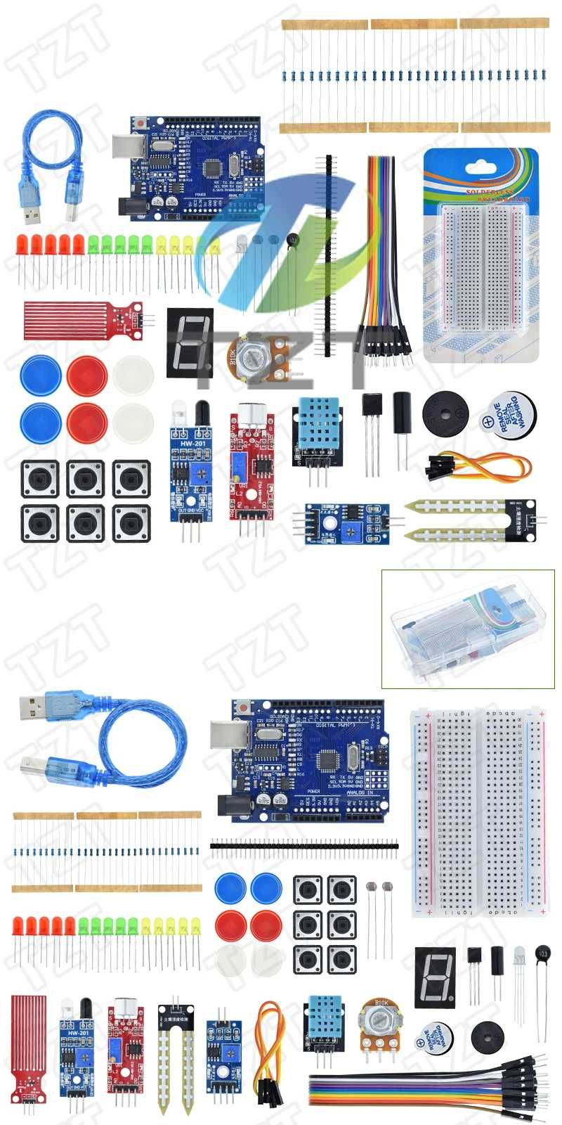 ZESTAW STARTOWY 4XL do nauki robotyki uno R3 zgodny z Arduino