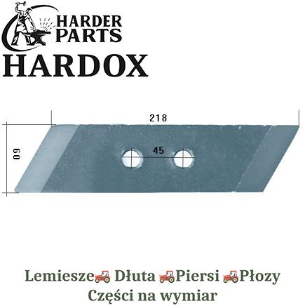 Dłuto Gassner HARDOX 9290.990/P części do pługa 2X lepsze niż Borowe