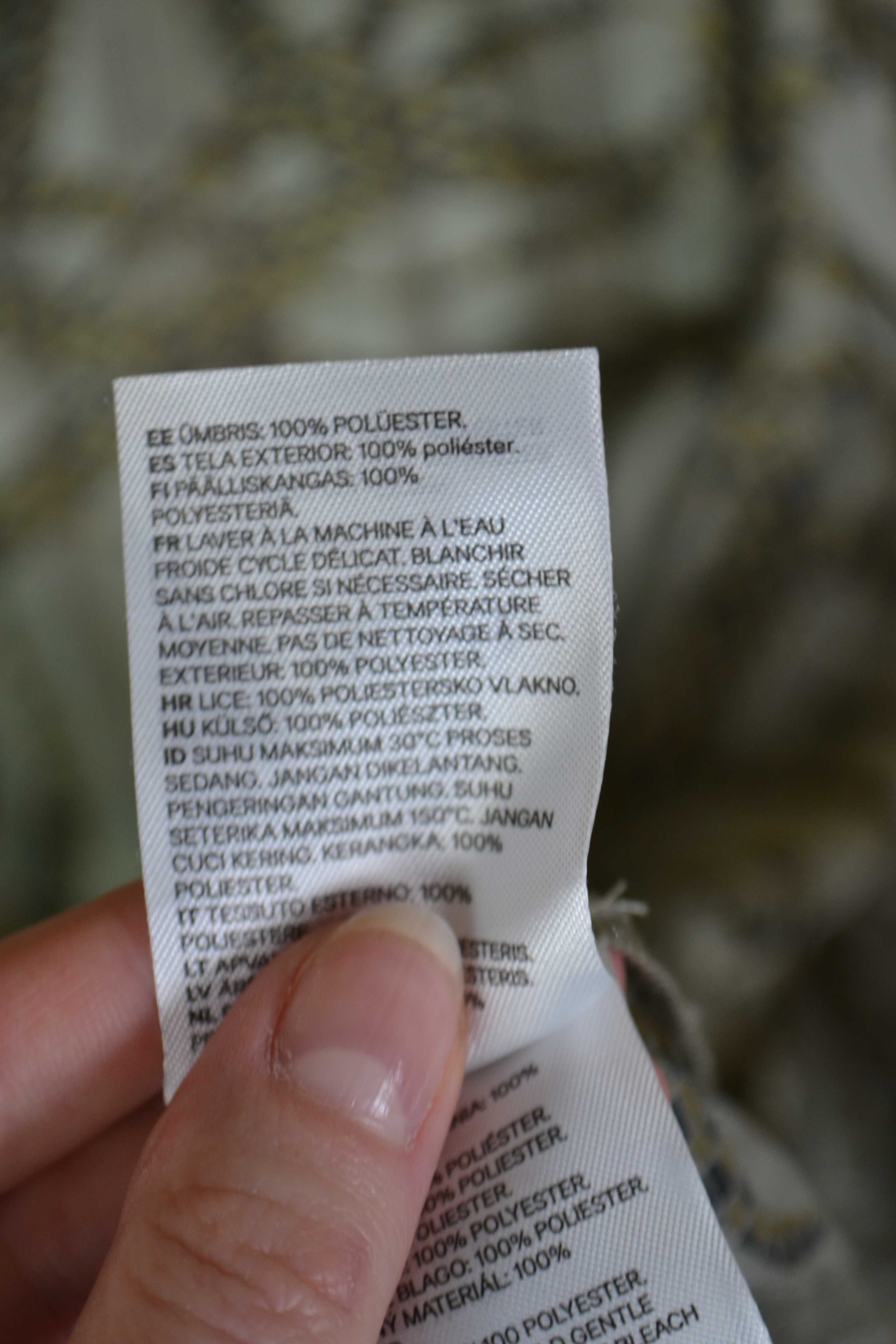 Koszula bluzka zielona H&M wężowa elegancka Richard Allen 38