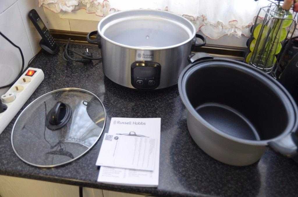 NOWY Russel Hobbs Wolnowar Gwarancja 6l Cyfrowy Ekran  + Pokrywka