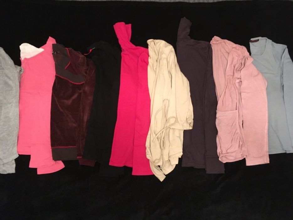 Paka bluzek i golfów z długim rękawem 7 sztuk w rozm 36 S -Carry Tatwm