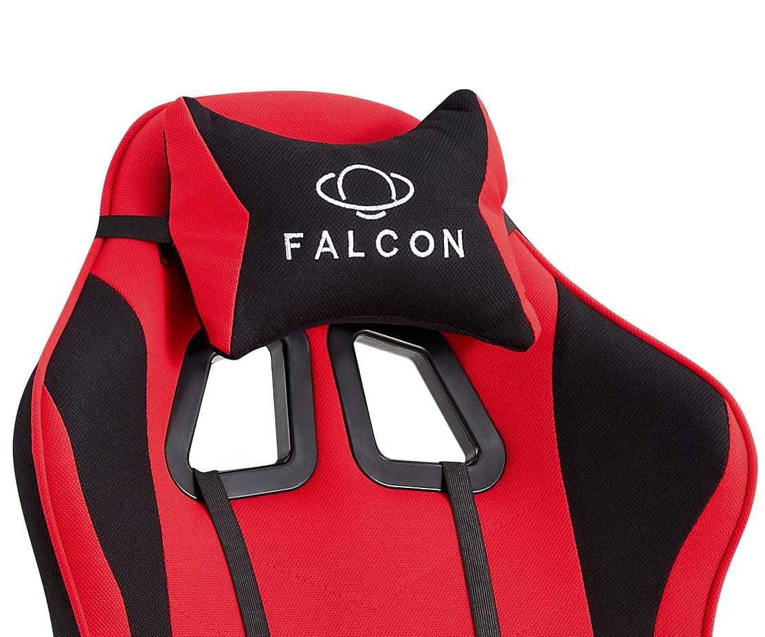 Fotel Gamingowy z tkaniny EXTREME Falcon Red , krzesło gracza