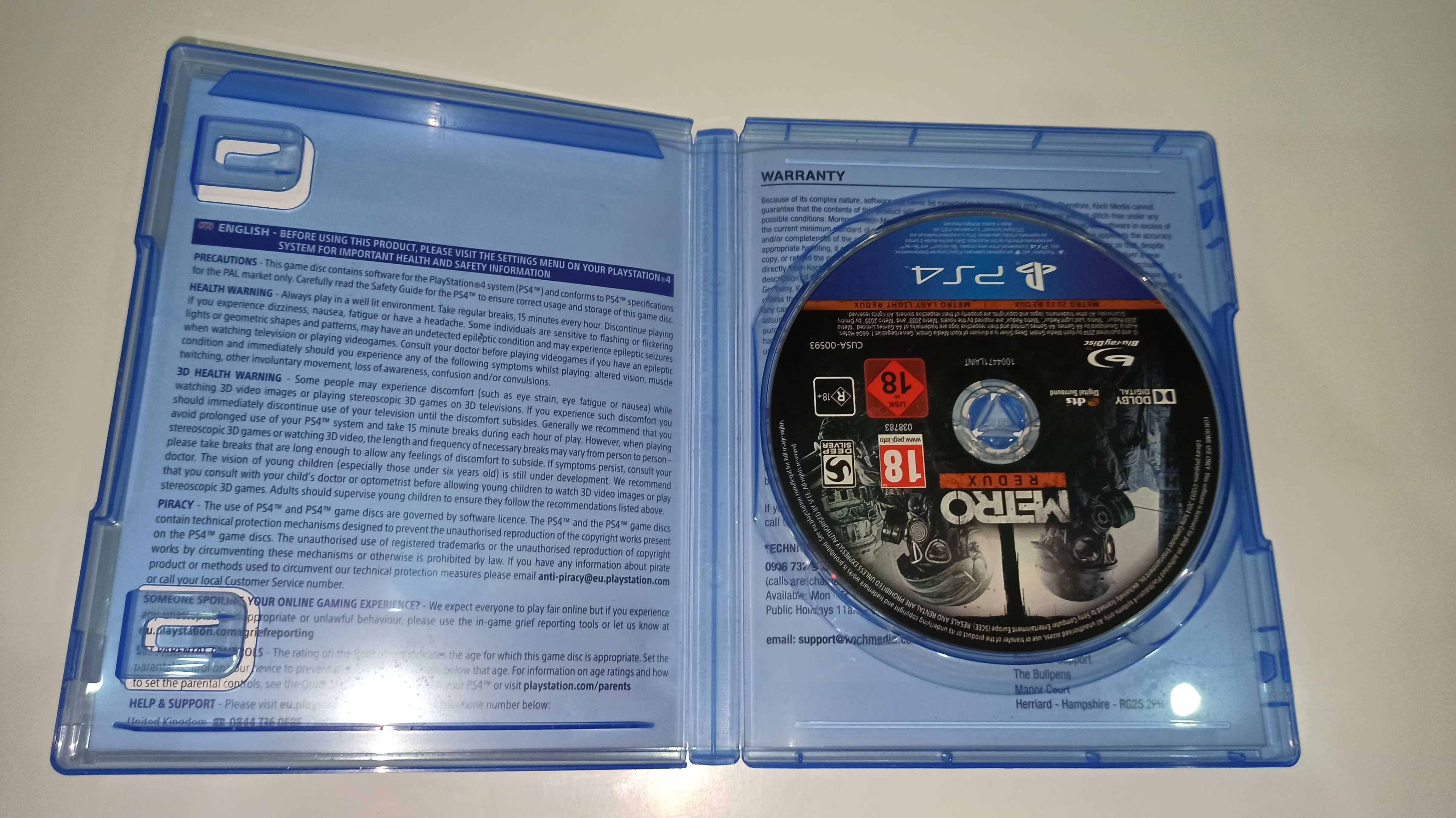 ps4 METRO REDUX pl zawiera METRO 2033+LAST LIGHT po polsku v2