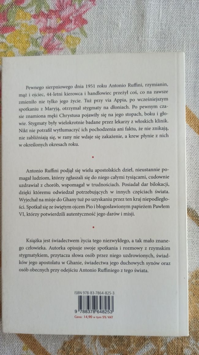 Książka ANTONIO RUFFINI wielki stygmatyk XX wieku Anna Maria Turi