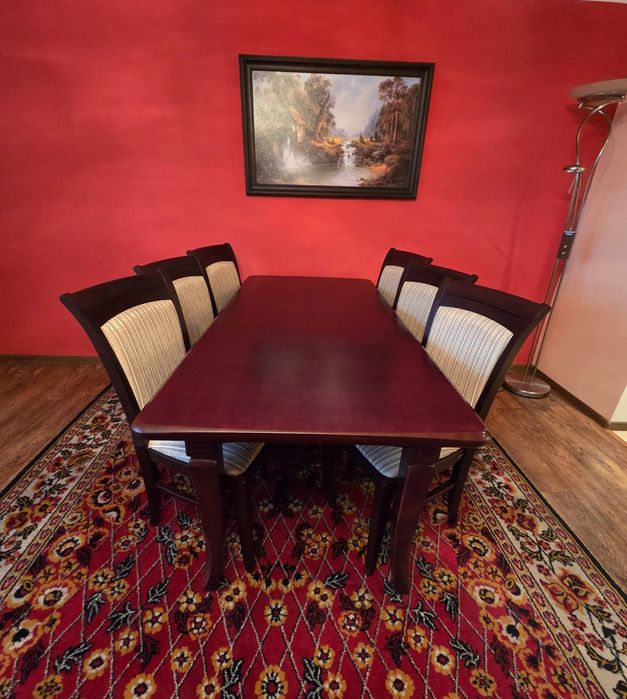 Zestaw Mebli Jadalnianych - Kolekcja Lazur firmy Mebin – Lity Dąb,