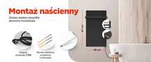 Panel grzewczy łazienkowy Termoplaza STP 270DTB czarny