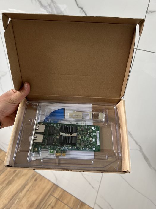 Мережева карта Intel PRO/1000 ET Dual RJ-45 82576 адаптер E1G42ET