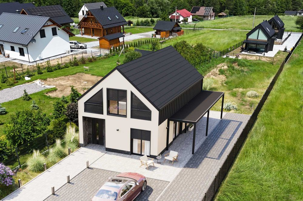 Nowoczesny dom w Słotwinie – wysoka jakość, działka 600 m², media