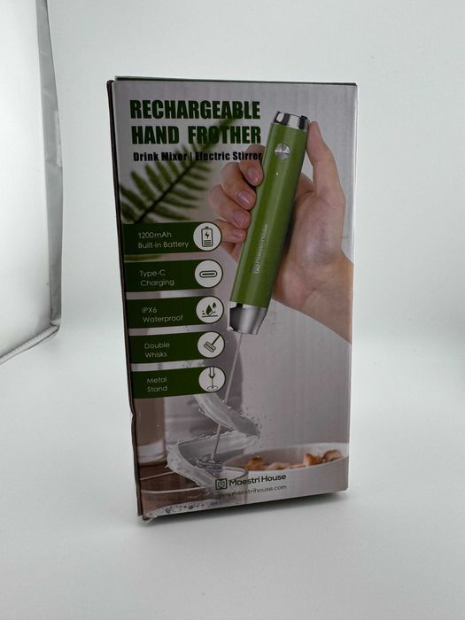 Spieniacz do mleka stojak MAESTRI HOUSE BX07 2 mieszadełka ładowany