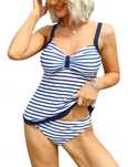 Damskie tankini Dwuczęściowy strój kąpielowy r.XL