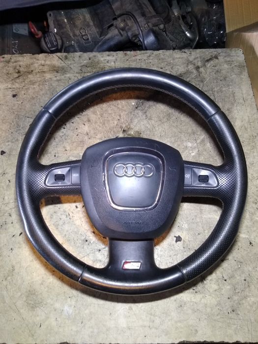 Kierownica airbag poduszka audi a4 b7 S-Line oryginał komplet skóra