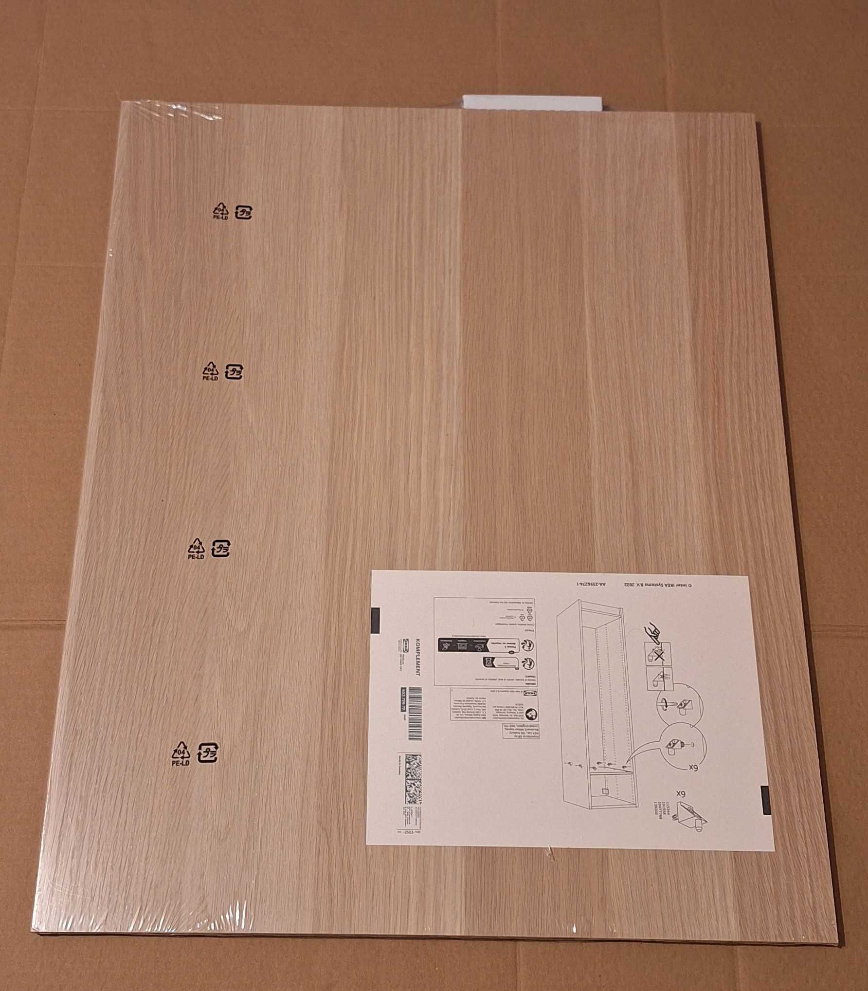 Półka, imitacja dębu bejcowanego na biało Komplement z Ikea