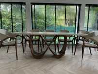 Stół jadalniany 160x90 naturalny marmur calacatta