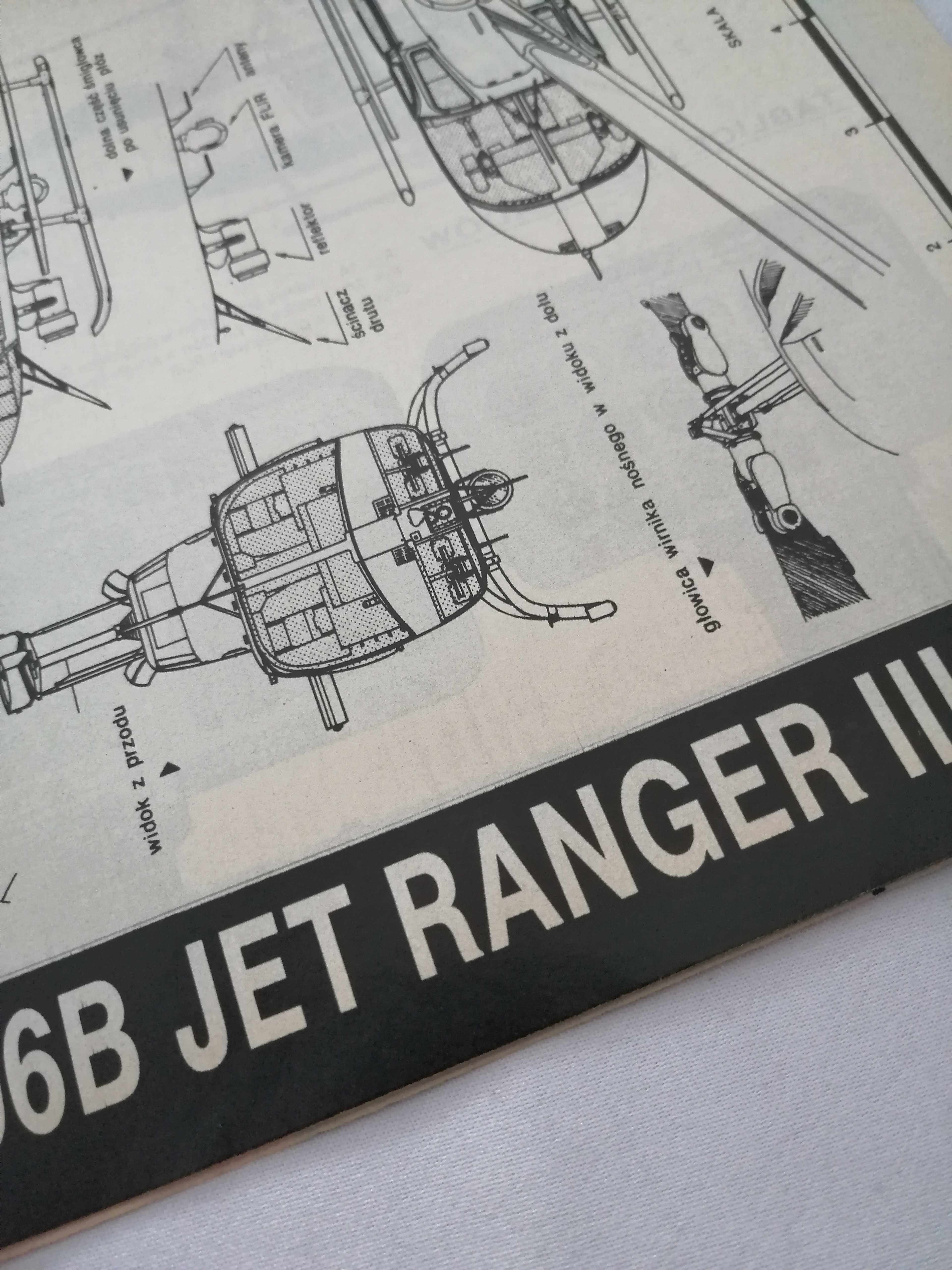 Bell Jet Ranger smiglowiec Mucha szybowiec PZL-P11C Modelarz 6 1994