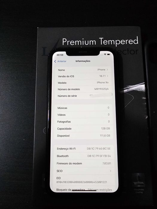 Iphone XR 128Gb.  Muito bom. 85%. Bateria.  Minimo 130€.