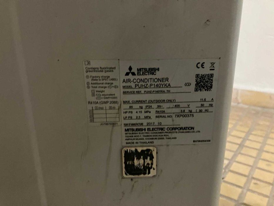 Ar Condicionado MITSUBISHI ELECTRIC PUHZ-P140YKA + PEAD-M140JA – usado